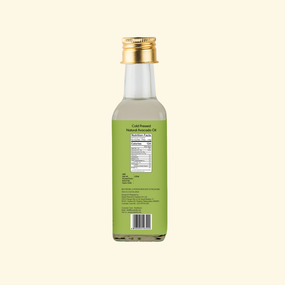 Avocado Oil 100 ml - Natural