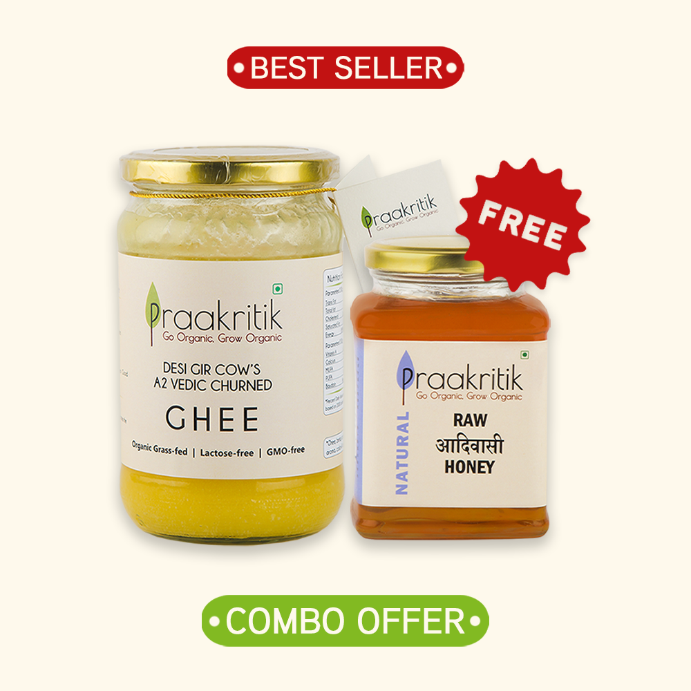 Desi A2 Ghee & Raw Adivasi Honey Free
