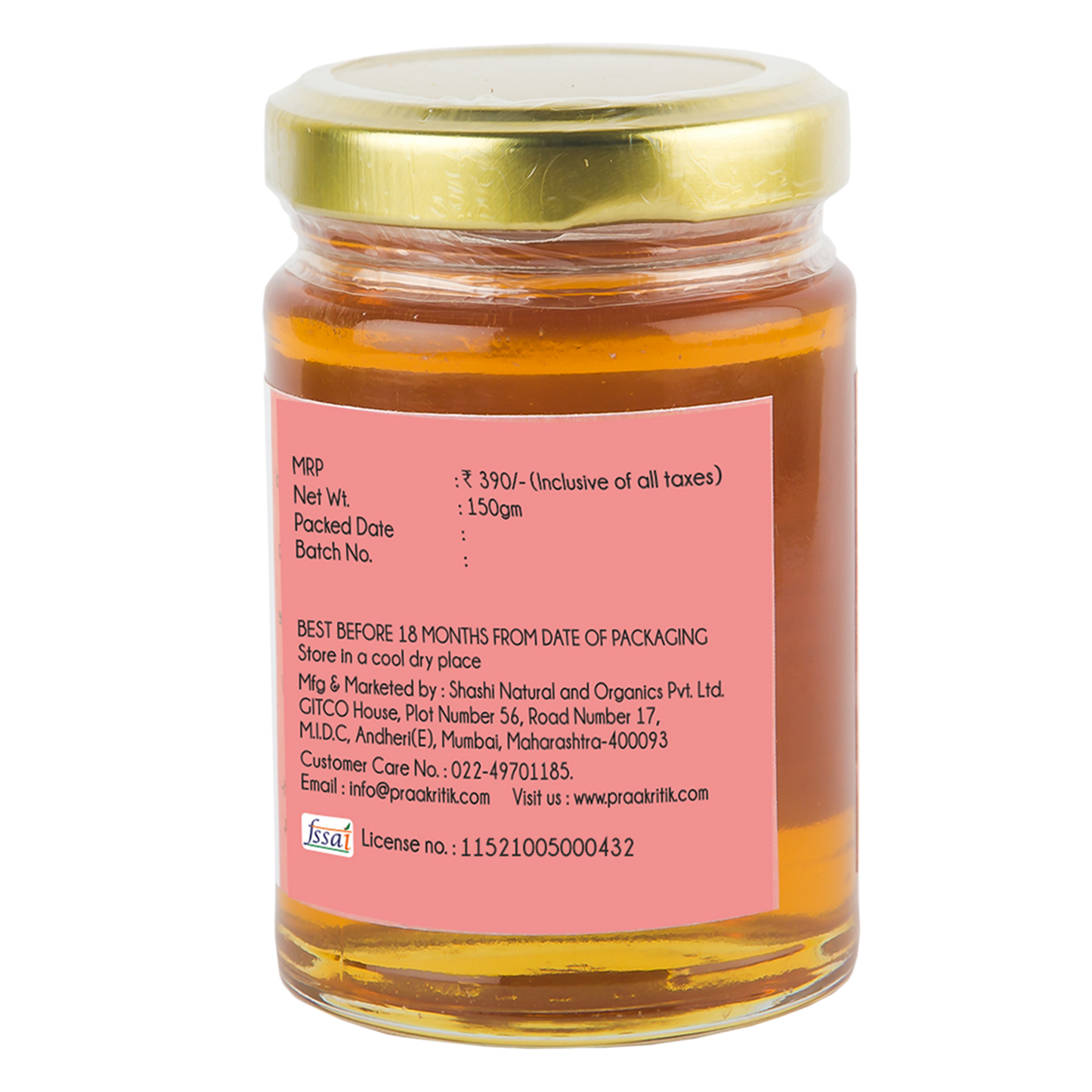 Acacia Honey - 150g - Natural