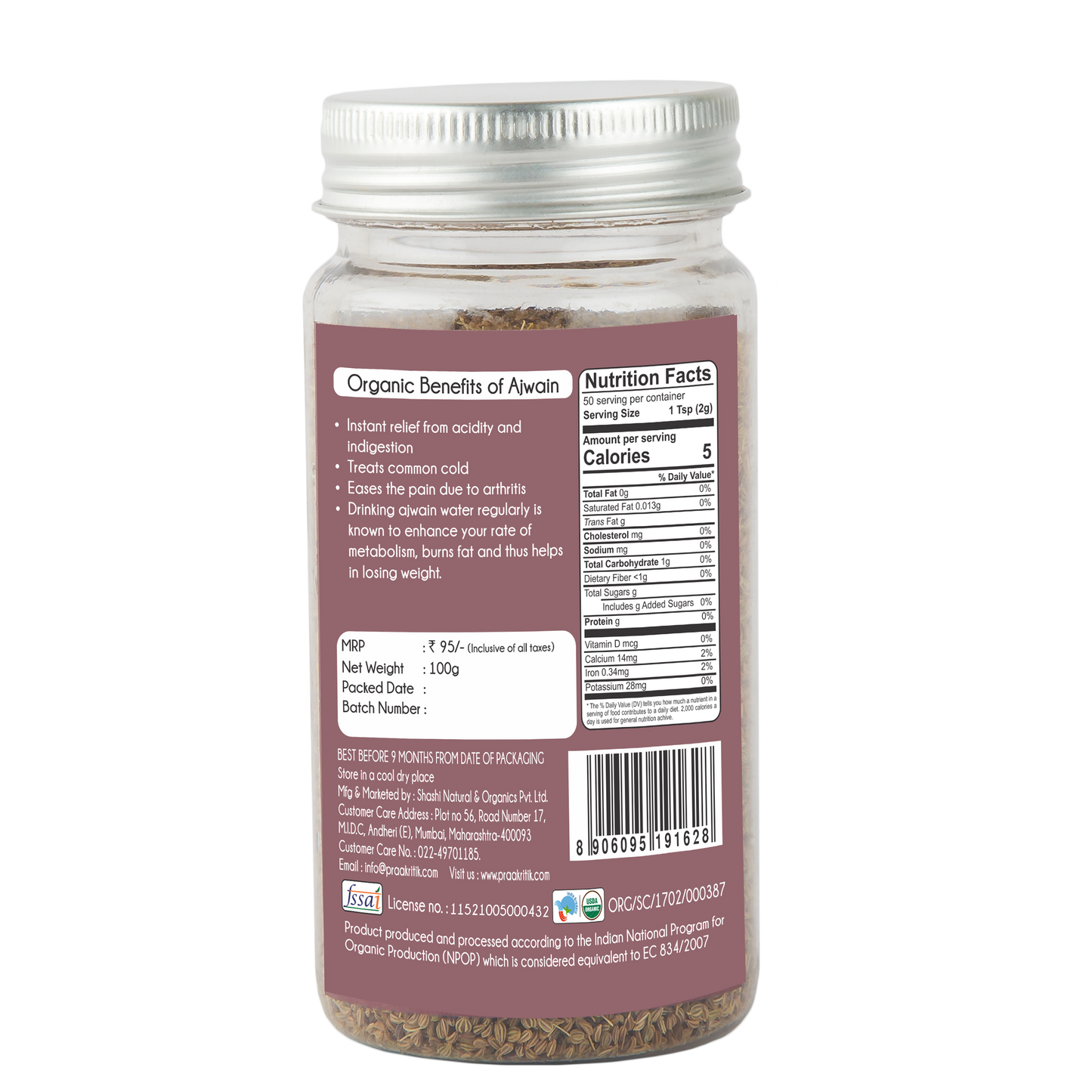 Ajwain 100g - Organic