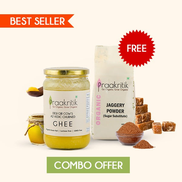 Desi Gir Cows A2 Ghee - 500ml (& Get Jaggery Powder Free)