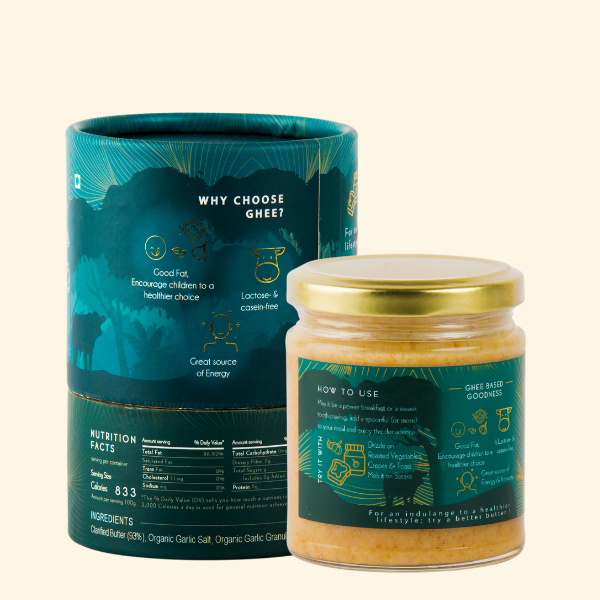 Garlic Ghee Spread With Himalayan Pink Salt 200 ml