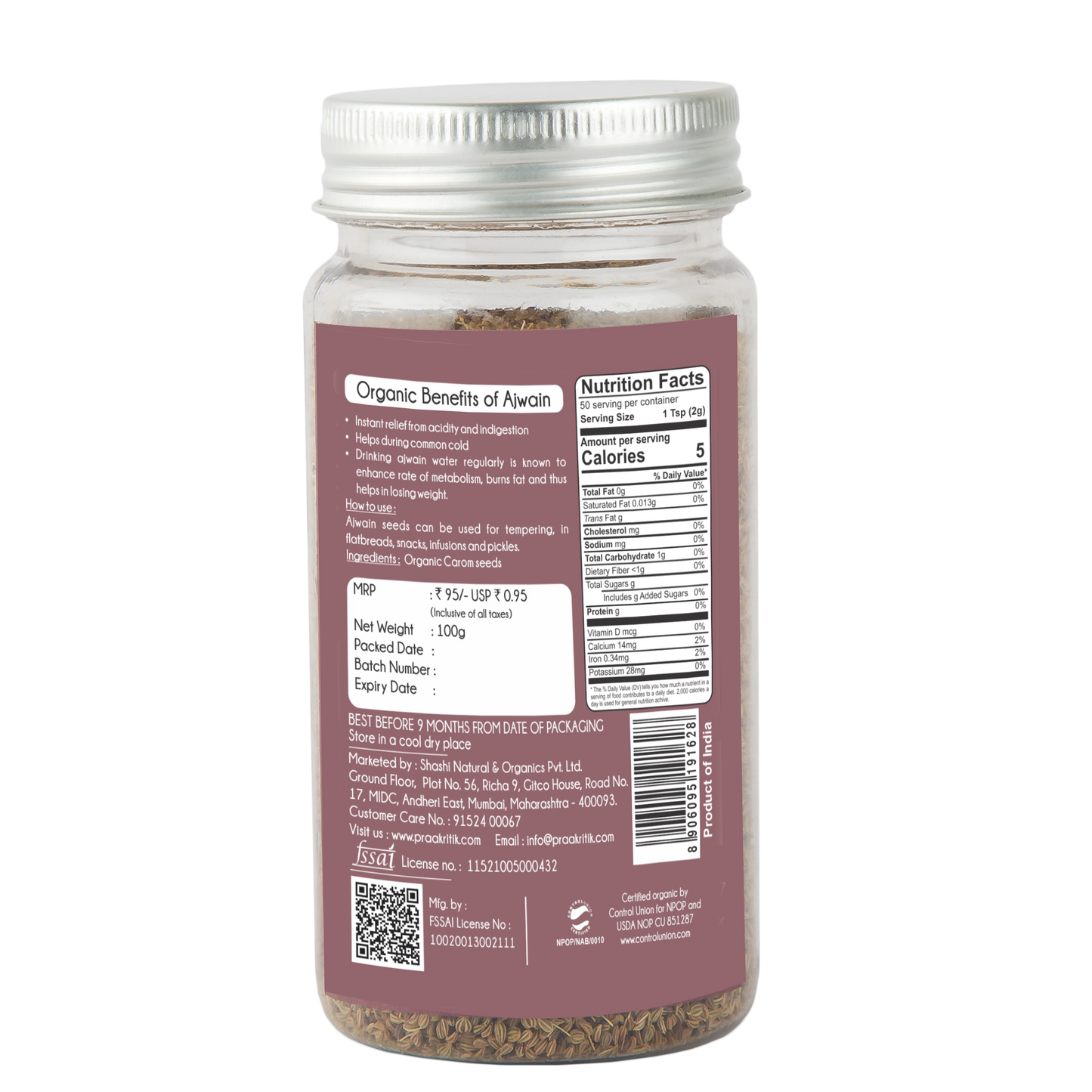 Ajwain  100g - Organic