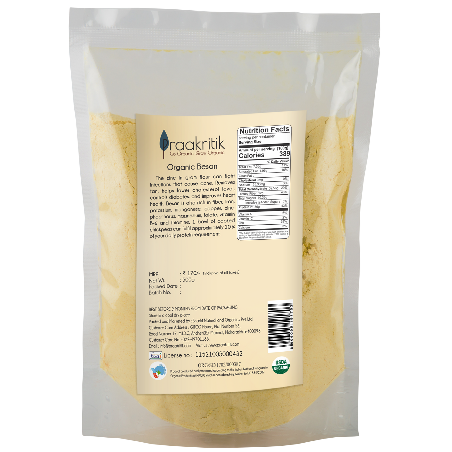 Besan 500g - Organic