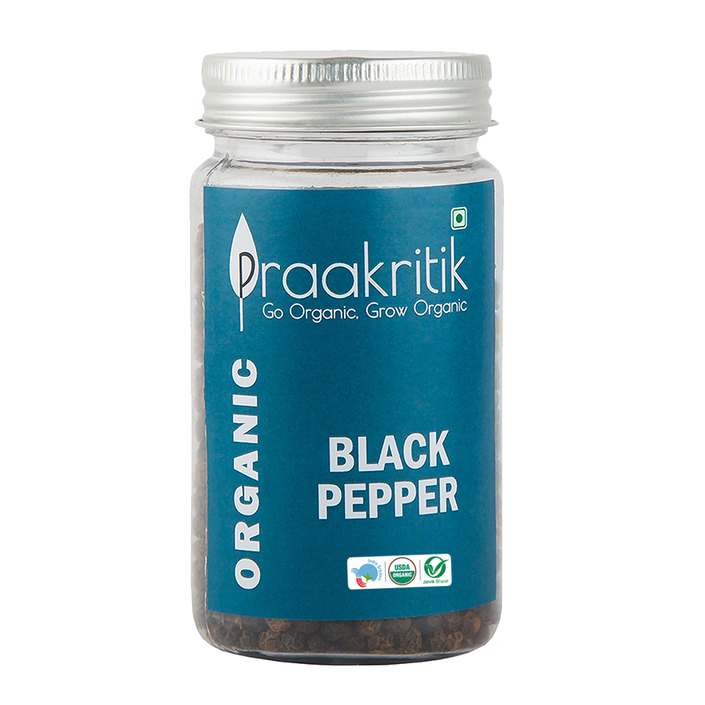 Black Pepper Whole  100g - Organic