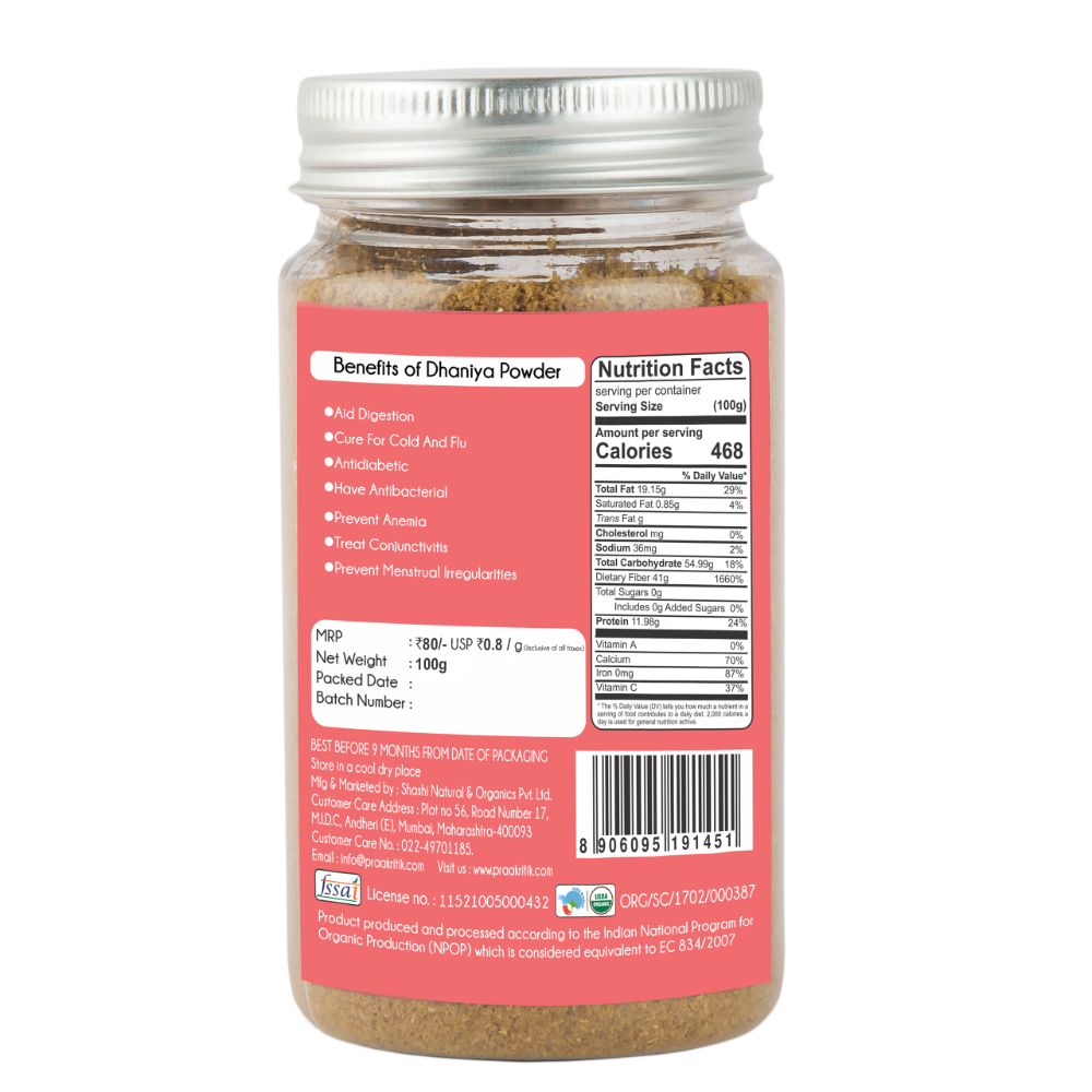 Dhaniya Powder 100g - Organic