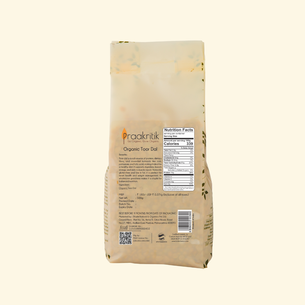 Toor Daal 500g - Organic