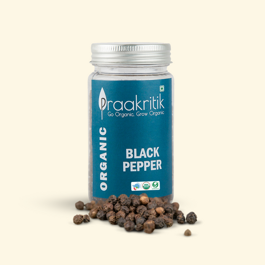 Black Pepper Whole  100g - Organic