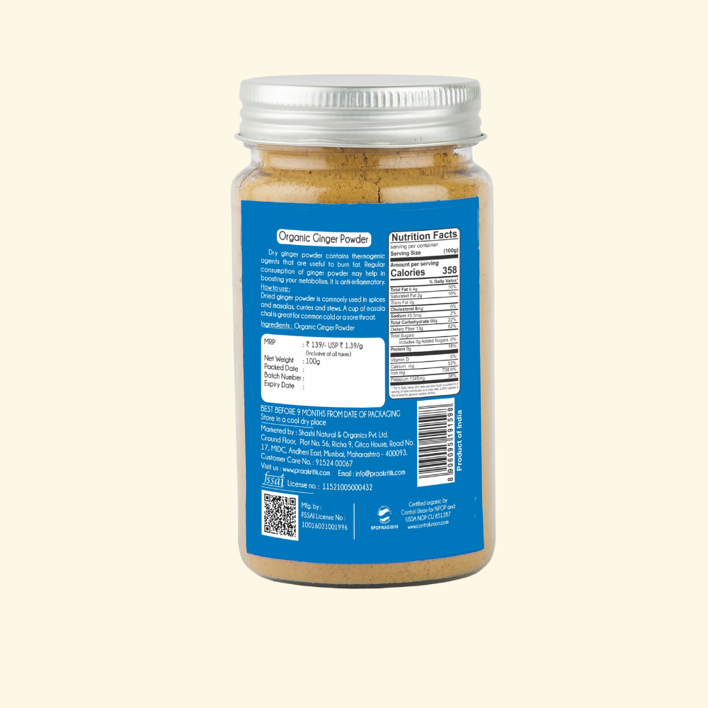 Ginger Powder 100g - Organic