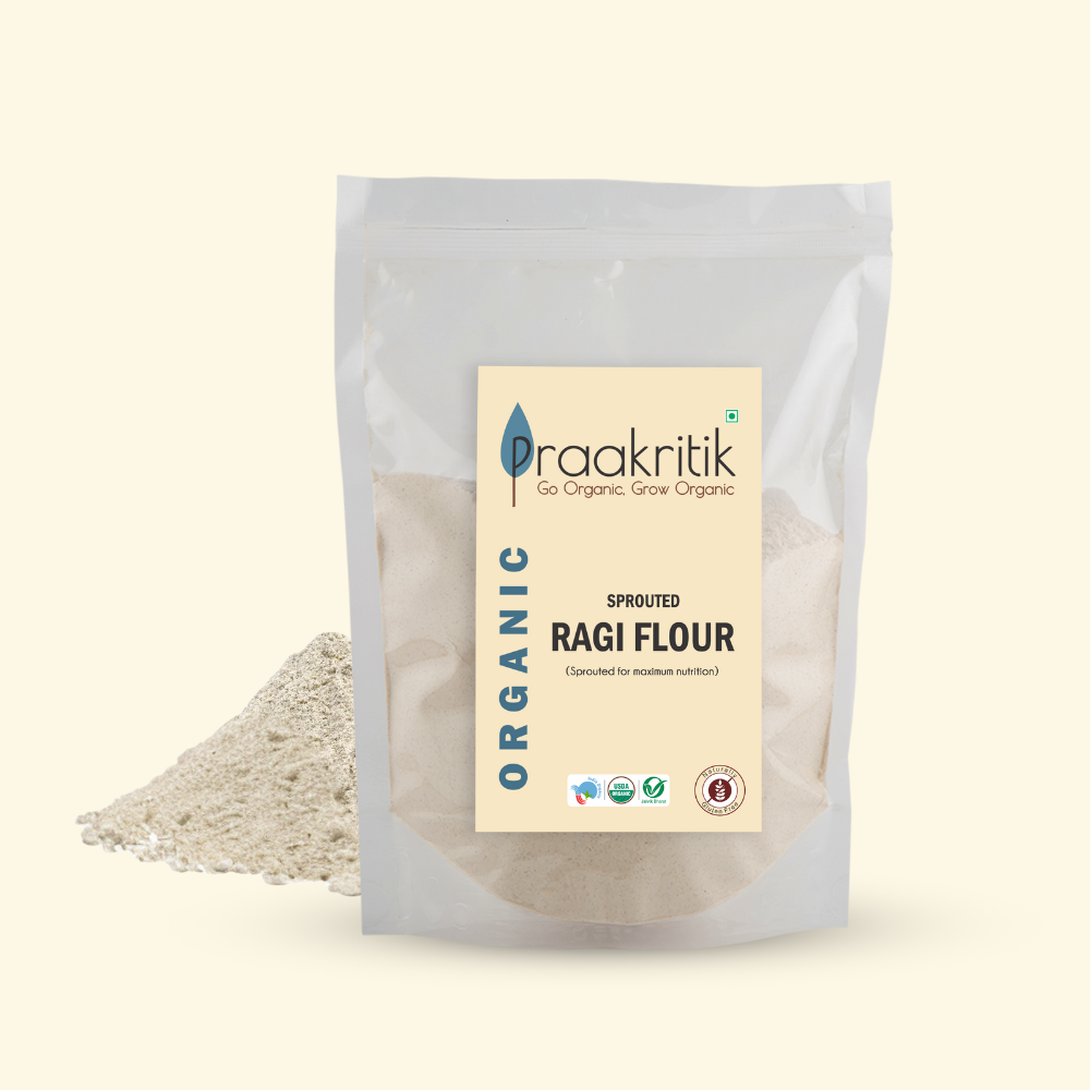 Sprouted Ragi Aata 500g - Organic