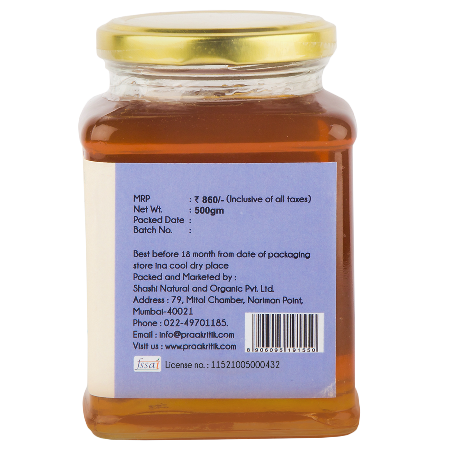 Adivasi Honey -500g - Natural